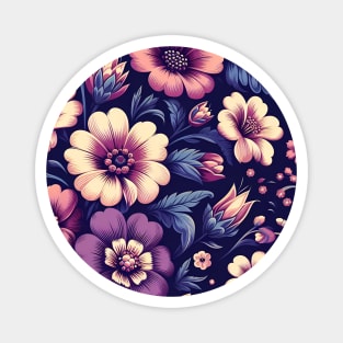 Purple Flowers Magnet